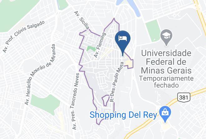Belo Horizonte - Hotel Bristol Lieu Pampulha Maps
