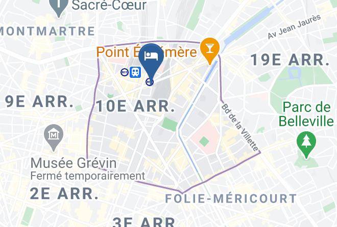 Paris - Hotel Bristol Nord Maps