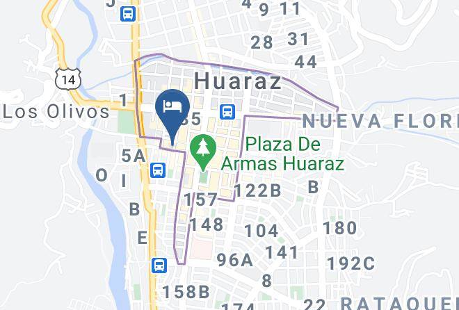 Huaraz - Hotel Brit's Maps