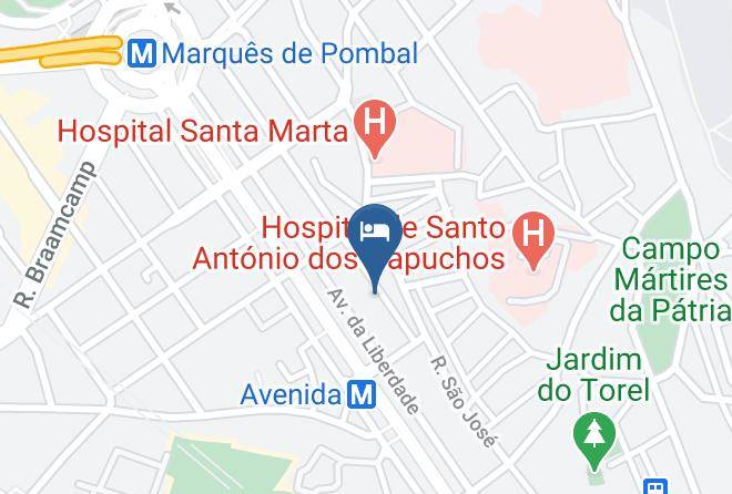 Lisbon - Hotel Britania Maps