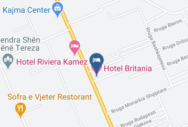 Kamez - Hotel Britania Maps