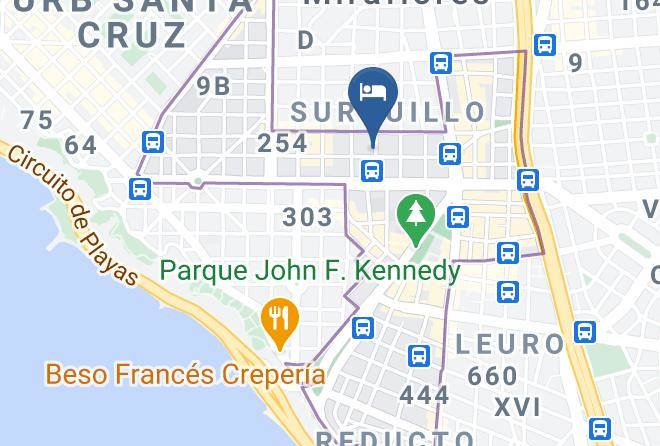 Hotel Britania Miraflores Map