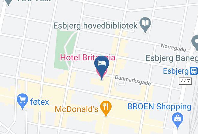 Esbjerg - Hotel Britannia Maps