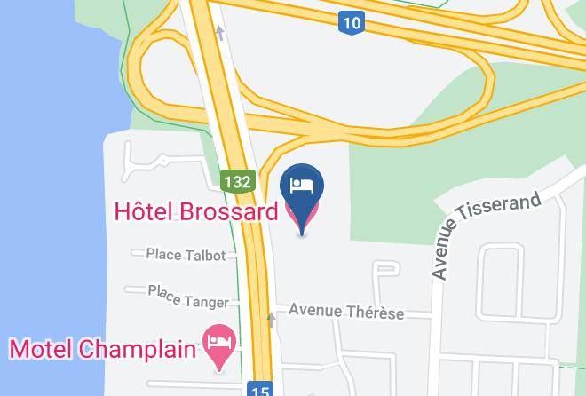 Longueuil - Hotel Brossard Maps