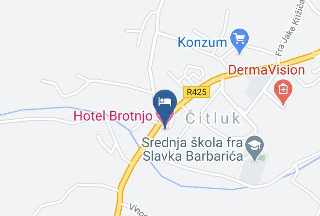 Hercegovacko Neretvanski - Hotel Brotnjo Maps