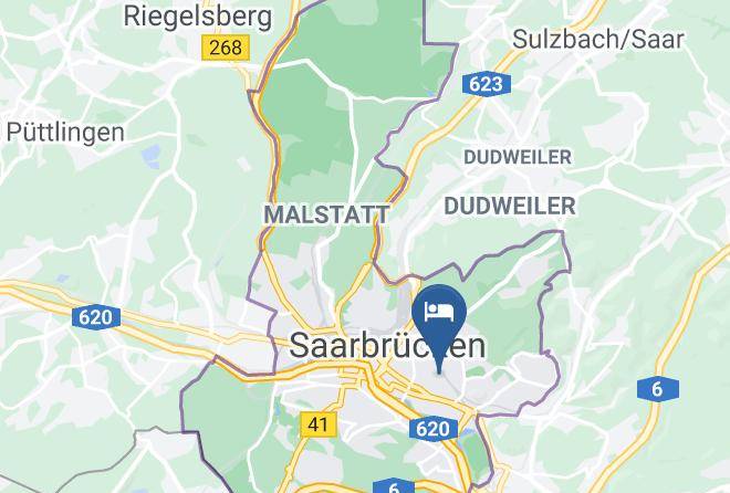 Saarbrucken - Hotel Bruchwiese Maps