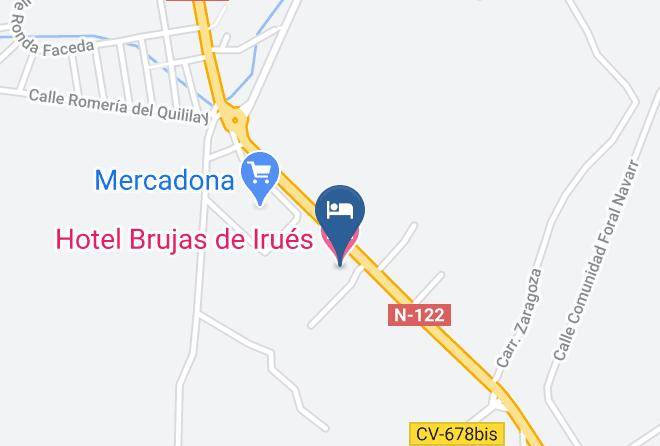 Zaragoza - Hotel Brujas De Irues Maps