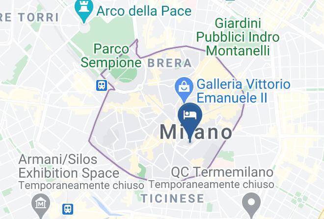Milan - Hotel Brunelleschi Maps