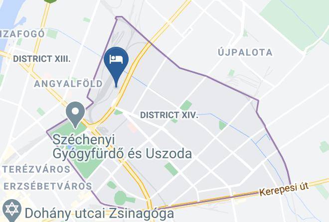 Budapest Zuglo - Szonyi Garden Hotel Budapest Superior Maps