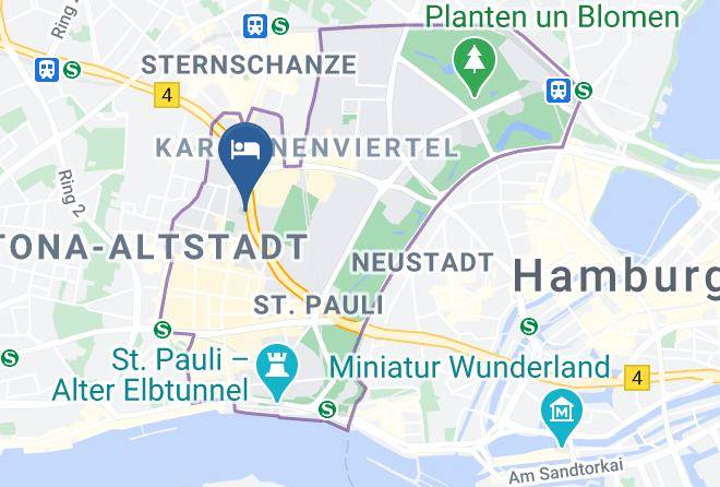 Stadt Hamburg - Hotel Budapester Hof Maps