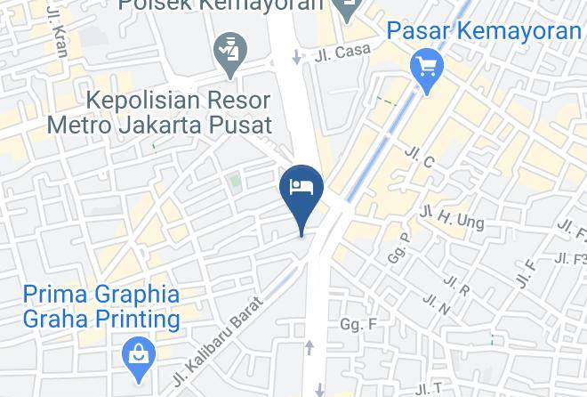 Central Jakarta - Hotel Budi Maps