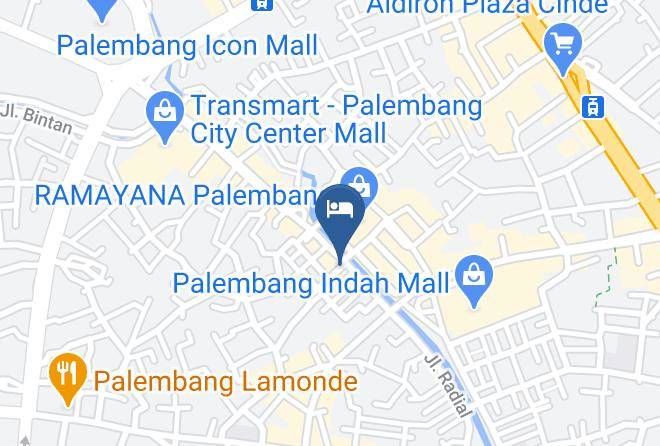 Palembang - Hotel Budi Maps