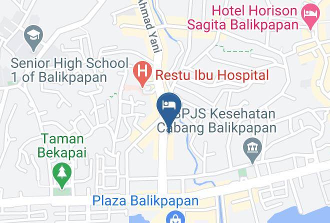 Balikpapan - Hotel Budiman Maps