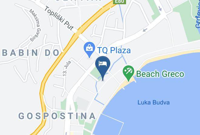 Hotel Budva Map