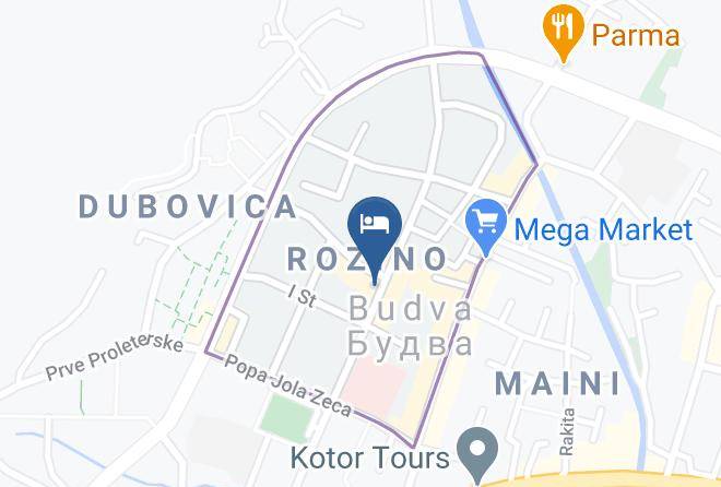 Budva - Hotel Budva Maric Maps