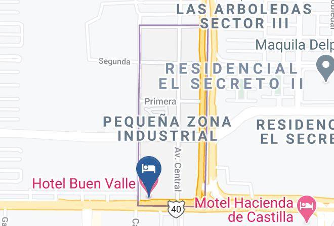 Torreon - Hotel Buen Valle Maps