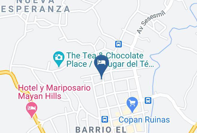 Copan Ruinas - Hotel Buena Vista Maps