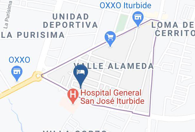 San Jose Iturbide - Hotel Buenrostro Maps