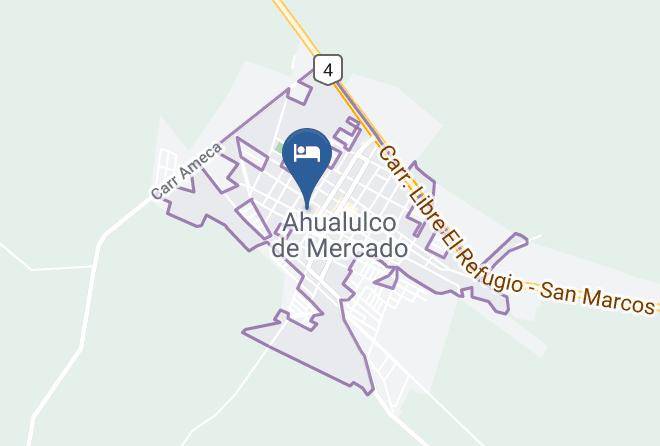 Ahualulco De Mercado - Hotel Bugambilias Maps