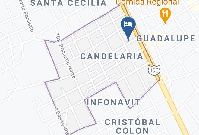 Comitan De Dominguez - Hotel Bugambilias Maps
