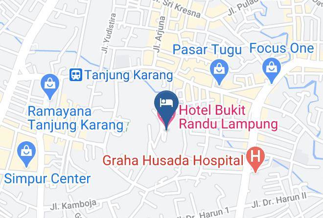 Bandar Lampung - Hotel Bukit Randu Lampung Maps