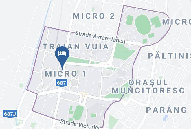 Hunedoara - Hotel Bulevard Maps