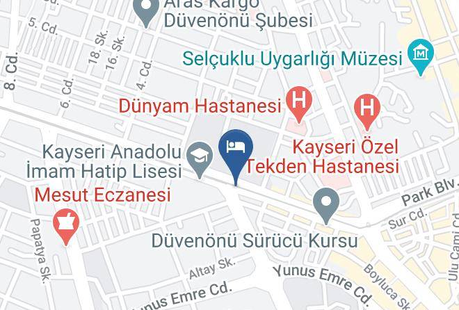 Melikgazi - Bulvar Otel Maps