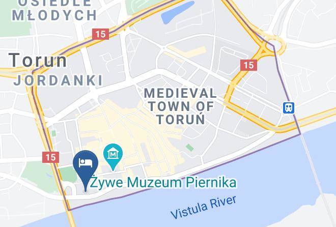 Torun - Hotel Bulwar Maps