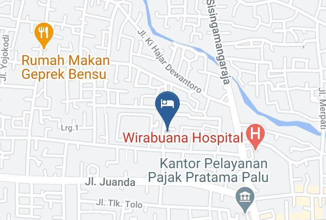Kota Palu - Hotel Bumi Palupi Maps
