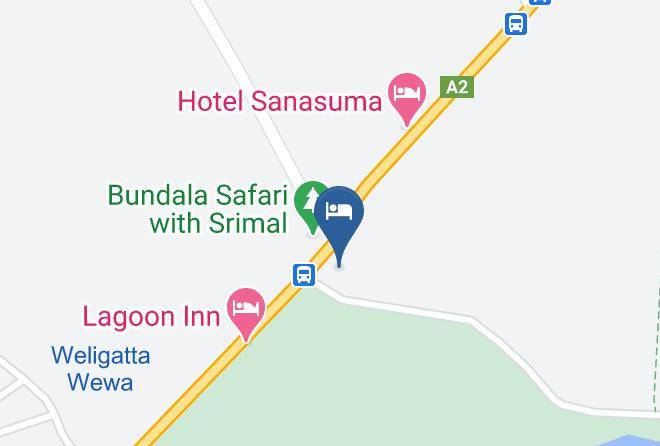 Galle - Hotel Bundala Park Maps
