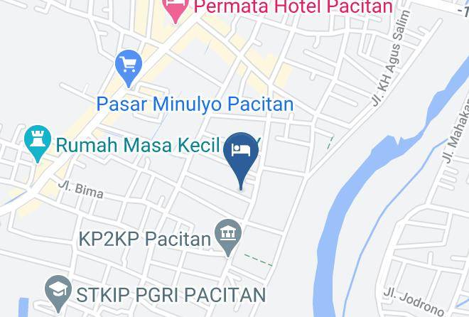 Pacitan Regency - Hotel Bundo Permai 1 Maps