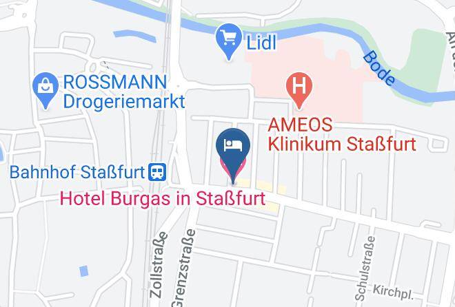 Salzlandkreis - Hotel Burgas In Stasfurt Maps