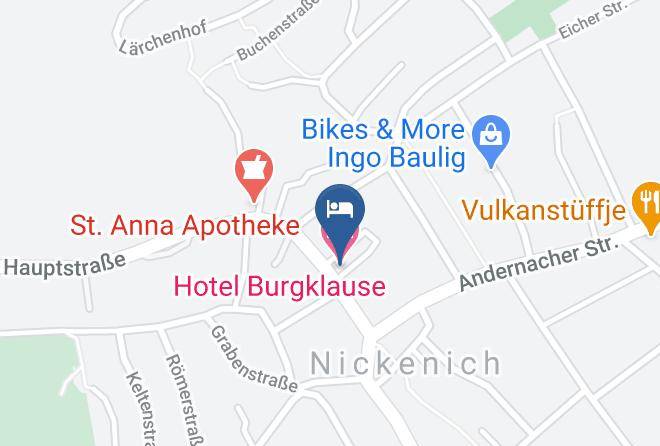 Mayen Koblenz - Hotel Burgklause Maps
