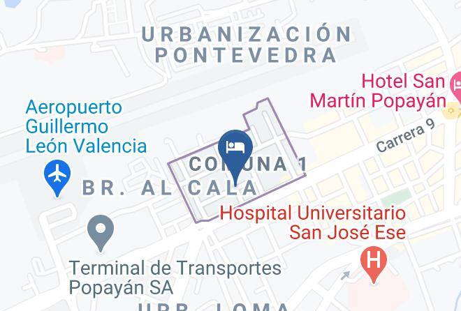 Popayan - Hotel Business Center Popayan Maps