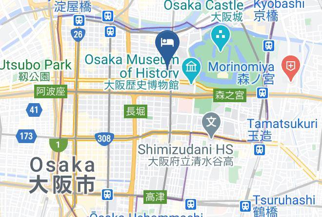 Osaka City Chuo Ward - Business Inn Tanimachi Maps