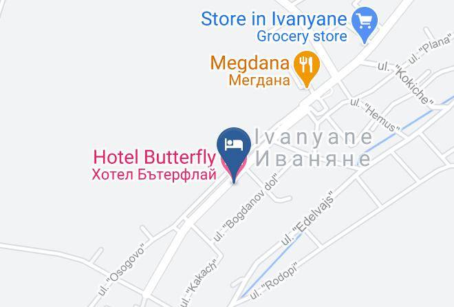 Sofia - Hotel Butterfly Maps