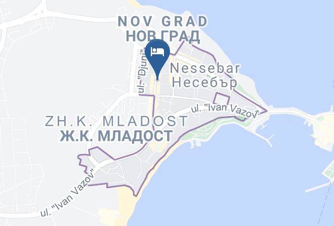 Nesebar - Hotel Byala Roza Maps