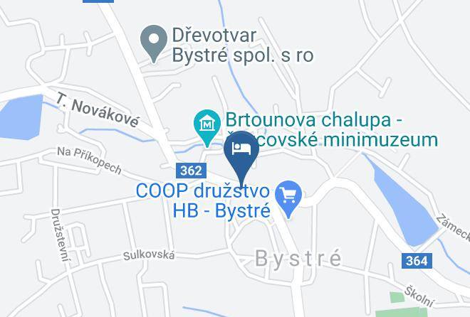 Svitavy - Hotel Bystre Maps