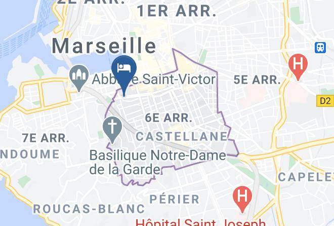 Bouches Du Rhone - Hotel C2 Marseille Maps