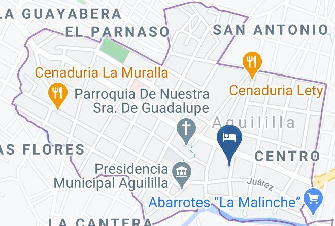 Aguililla - Hotel Caballero Maps