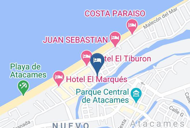 Atacames - Hotel Cabanas Caida Del Sol Maps