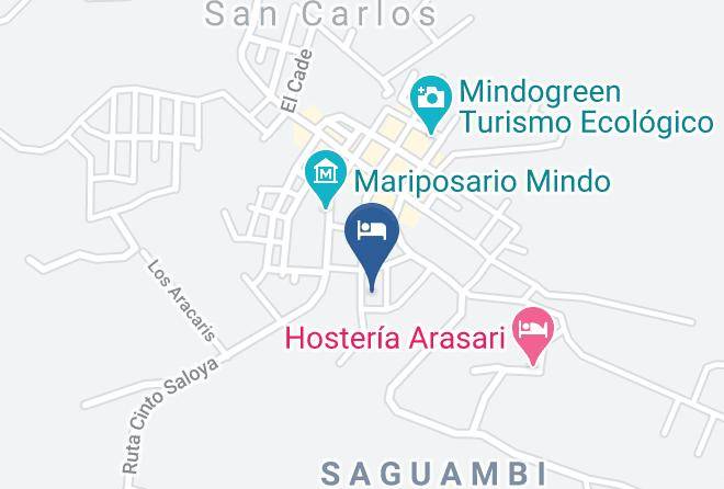 San Miguel De Los Bancos - Hotel Cabanas De Pino Maps