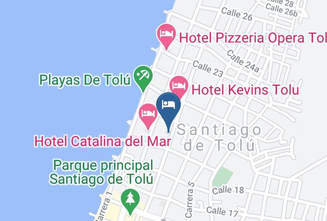 Hotel Cabanas De Tolu Map