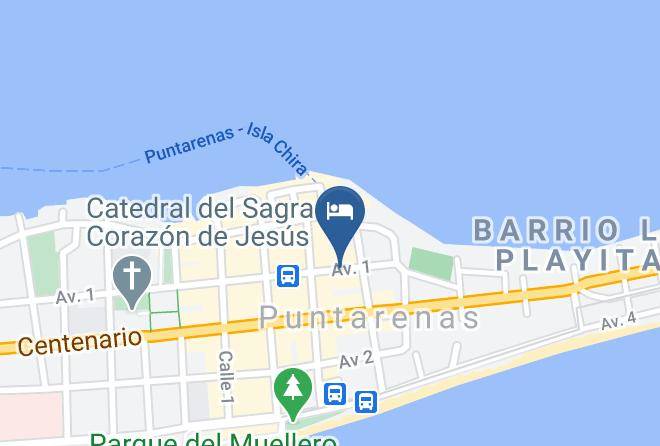 Puntarenas - Hotel Cabezas Maps