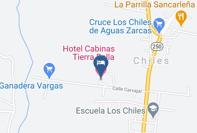 San Carlos - Hotel Cabinas Tierra Bella Maps