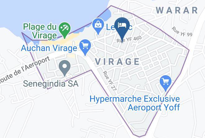 Dakar - Hotel Cabourg Maps