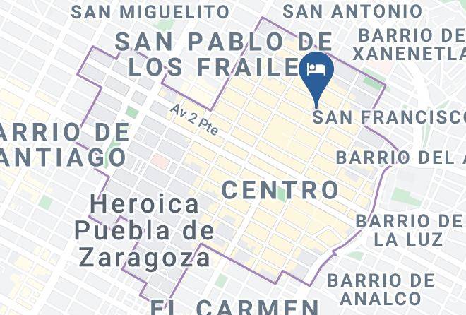 Heroica Puebla De Zaragoza Puebla - Hotel Cabrera Maps