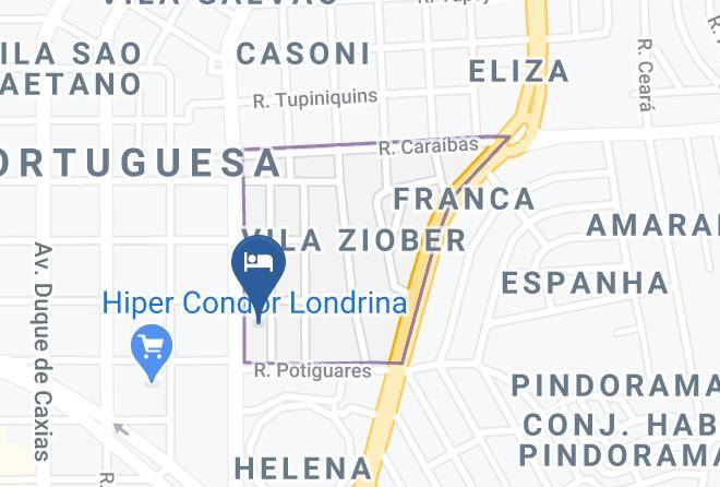 Londrina - Hotel Cacula Maps