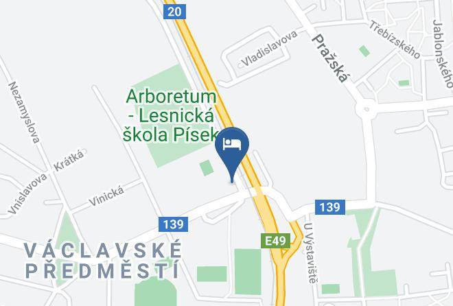 Pisek - Hotel Cade Maps