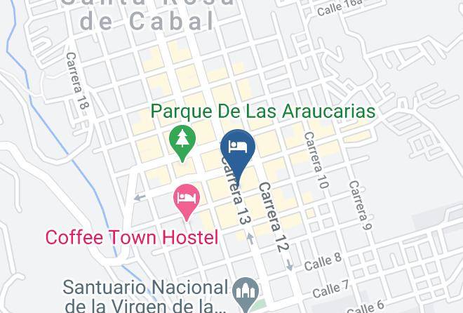 Santa Rosa De Cabal - Hotel Cadiz Maps